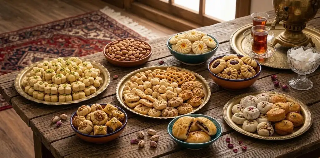 انواع شیرینی خشک ایرانی برای پذیرایی: راهنمای انتخاب و سرو