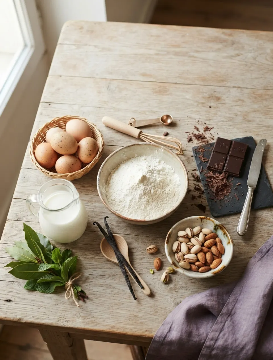 مواد اولیه‌ی تازه و باکیفیت
